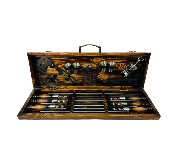 Набор шампуров в кейсе "Феникс"