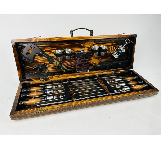 Набор шампуров в кейсе "Феникс"