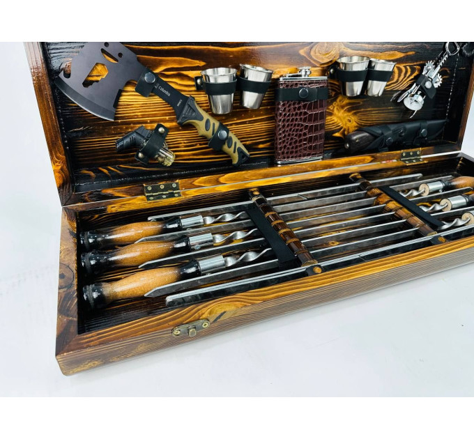 Набор шампуров в кейсе "Феникс"