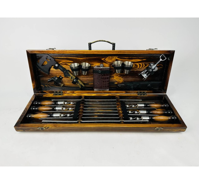 Набор шампуров в кейсе "Феникс"