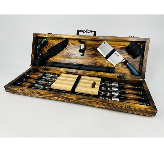 Набор шампуров в кейсе "Форест"