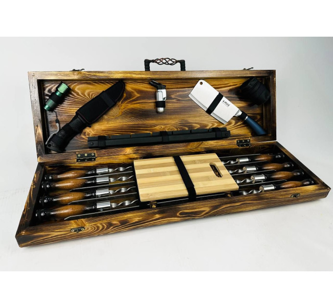 Набор шампуров в кейсе "Форест"