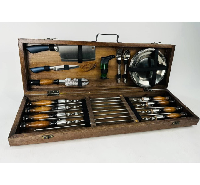 Набор шампуров в кейсе "Голд"