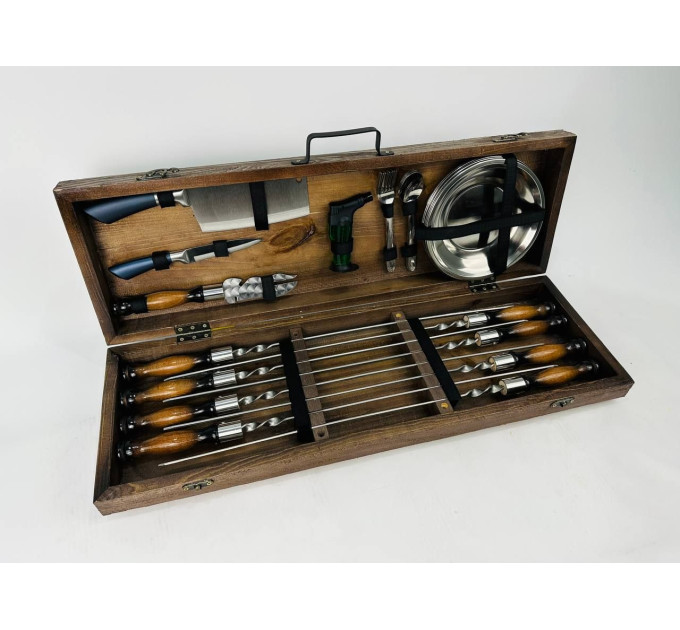 Набор шампуров в кейсе "Голд"