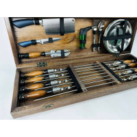 Набор шампуров в кейсе "Голд" Набор шампуров в кейсе "Голд"