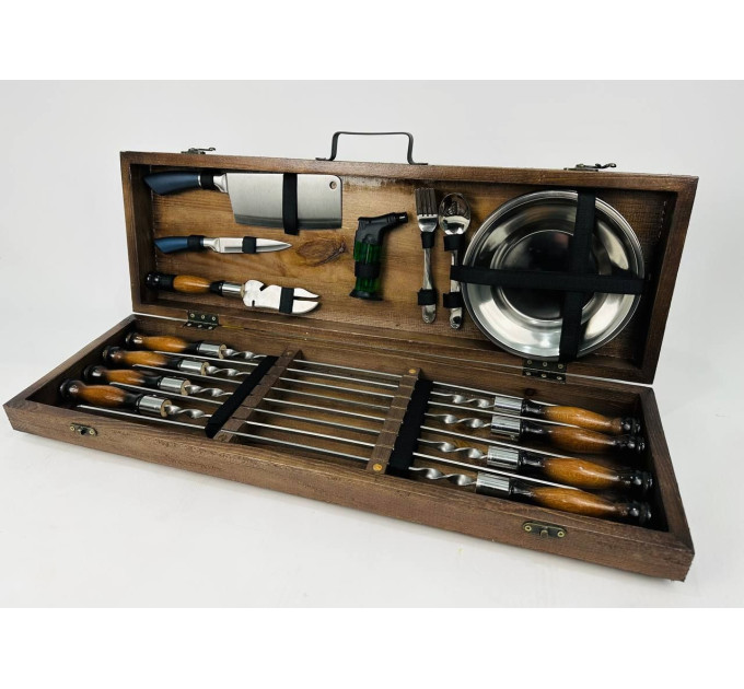 Набор шампуров в кейсе "Голд"