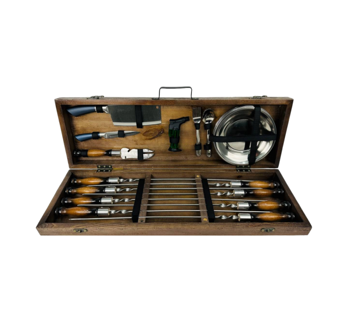 Набор шампуров в кейсе "Голд"