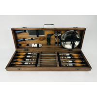 Набор шампуров в кейсе "Голд" Набор шампуров в кейсе "Голд"