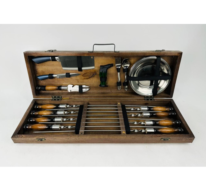 Набор шампуров в кейсе "Голд"