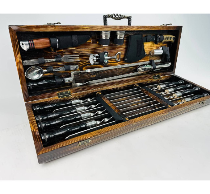 Набір шампурів у кейсі "Гриль LUX"