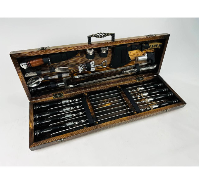 Набір шампурів у кейсі "Гриль LUX"