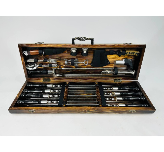 Набір шампурів у кейсі "Гриль LUX"