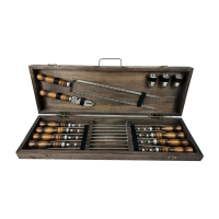 Набор шампуров в кейсе "Кизляр" Набор шампуров в кейсе "Кизляр"