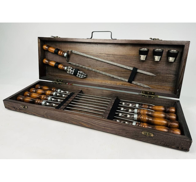 Набір шампурів у кейсі "Кізляр"