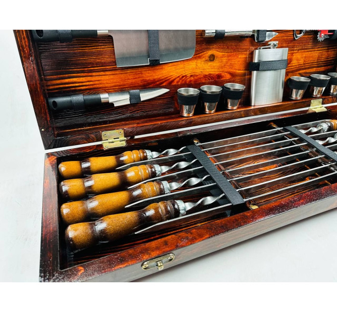 Набор шампуров в кейсе "Кук"