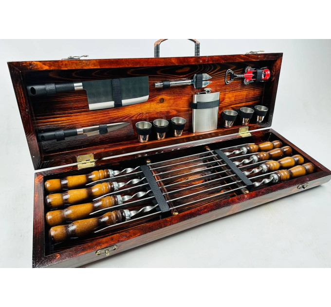 Набор шампуров в кейсе "Кук"