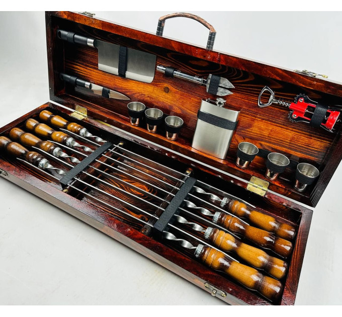 Набор шампуров в кейсе "Кук"