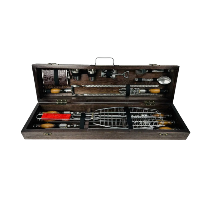 Набор шампуров в кейсе "Лесник"