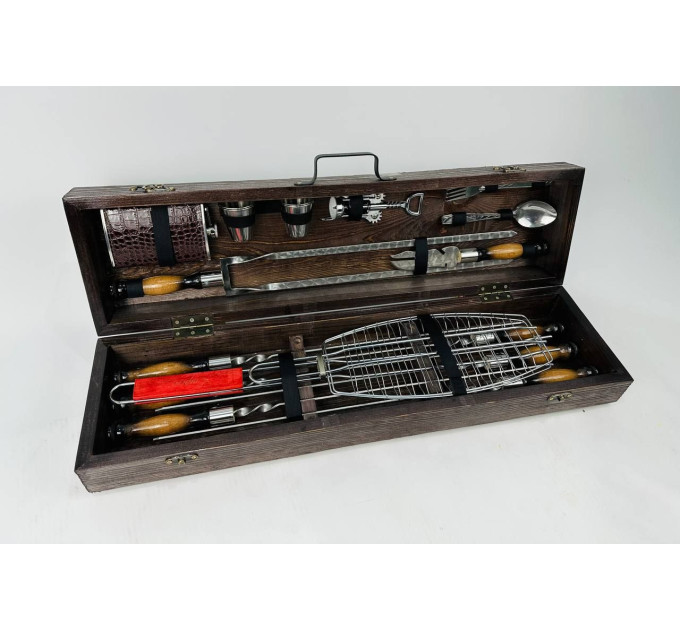 Набор шампуров в кейсе "Лесник"