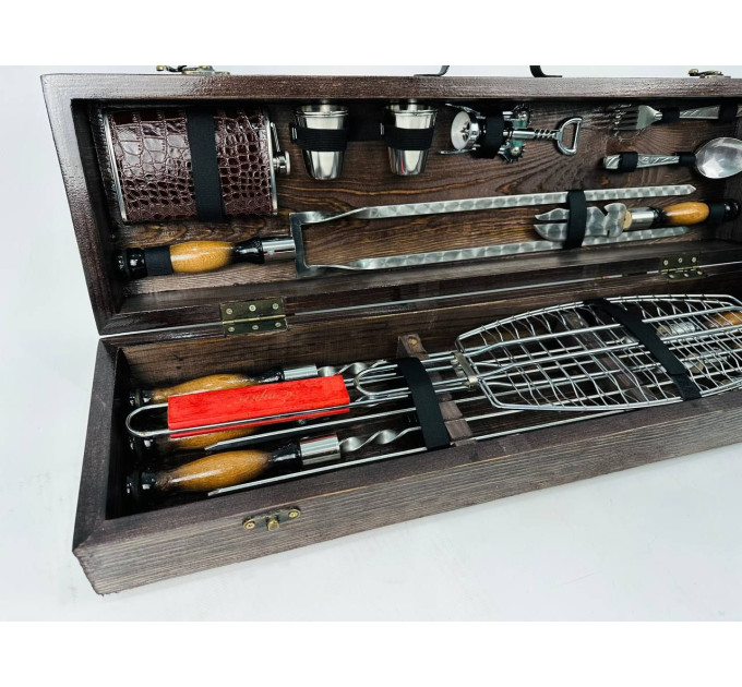 Набор шампуров в кейсе "Лесник"