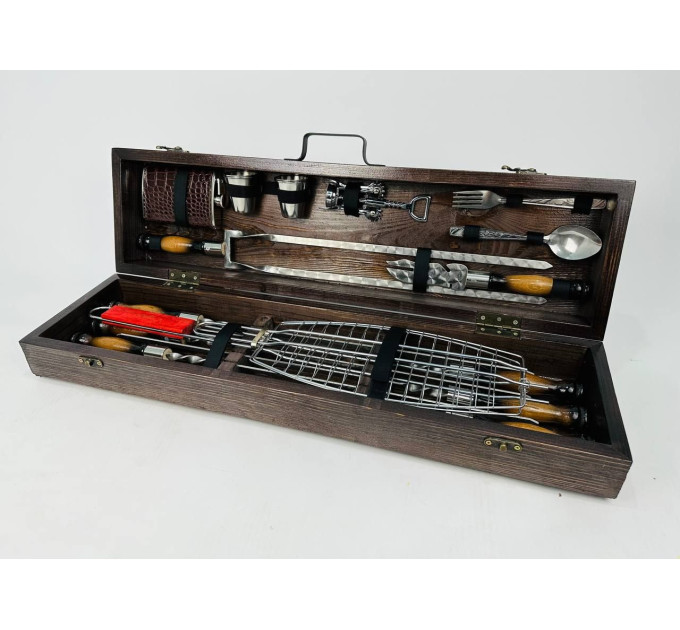 Набор шампуров в кейсе "Лесник"