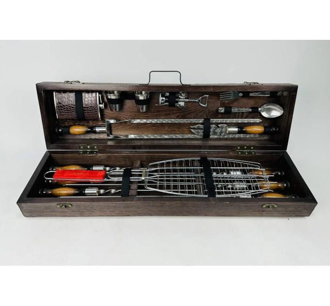 Набор шампуров в кейсе "Лесник"