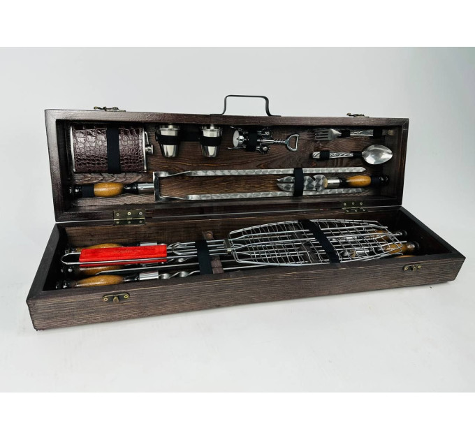 Набор шампуров в кейсе "Лесник"