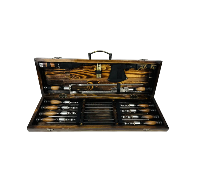 Набор шампуров в кейсе "Люкс MAX"