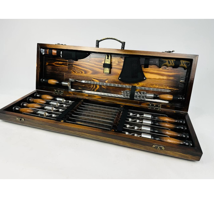 Набор шампуров в кейсе "Люкс MAX"