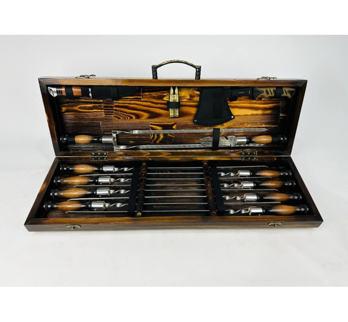 Набор шампуров в кейсе "Люкс MAX"