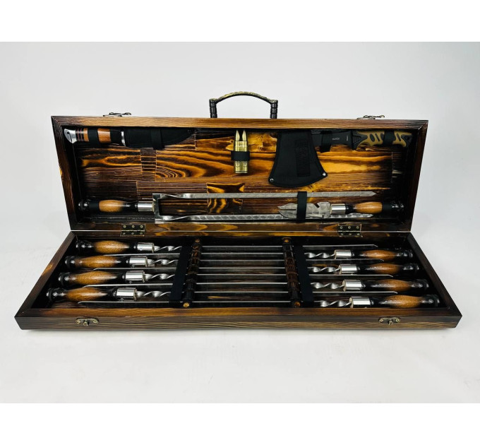 Набор шампуров в кейсе "Люкс MAX"