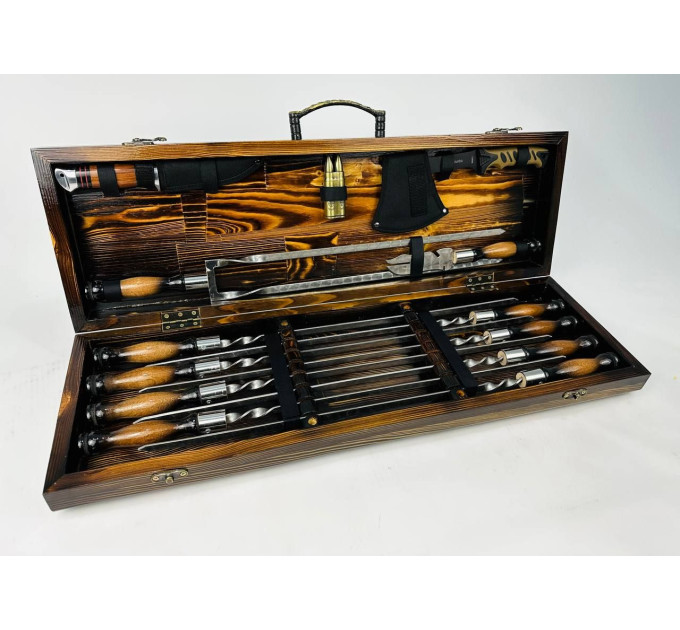 Набор шампуров в кейсе "Люкс MAX"