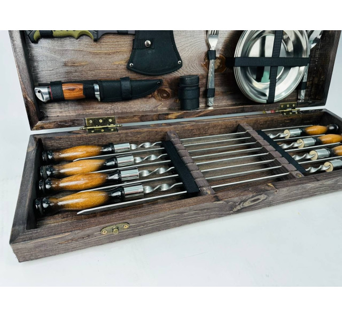 Набор шампуров в кейсе "Мясник"