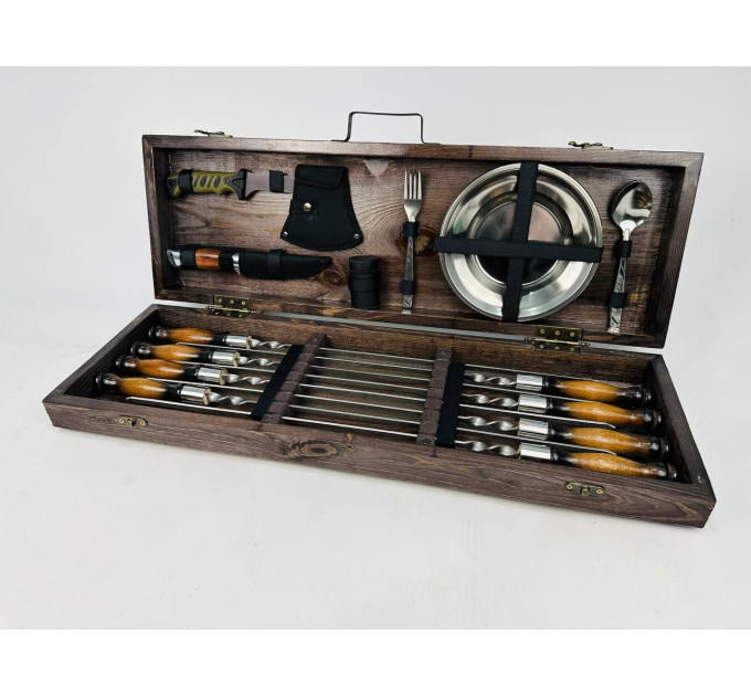 Набор шампуров в кейсе "Мясник"