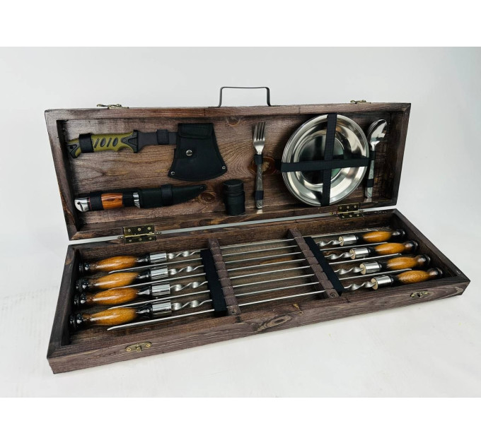 Набор шампуров в кейсе "Мясник"