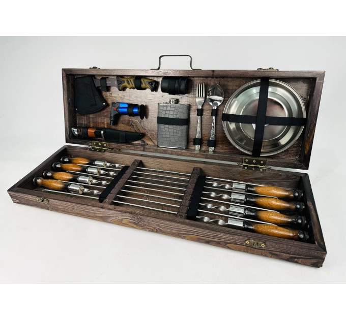 Набор шампуров в кейсе "Пикник"