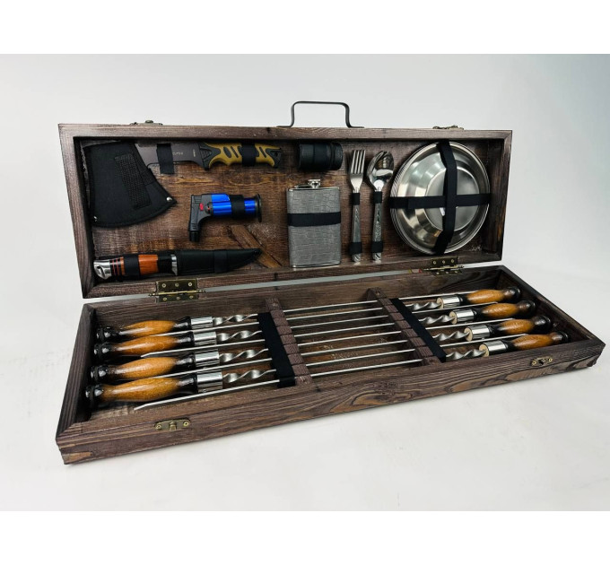 Набор шампуров в кейсе "Пикник"