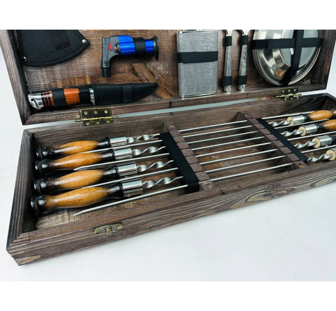 Набор шампуров в кейсе "Пикник"