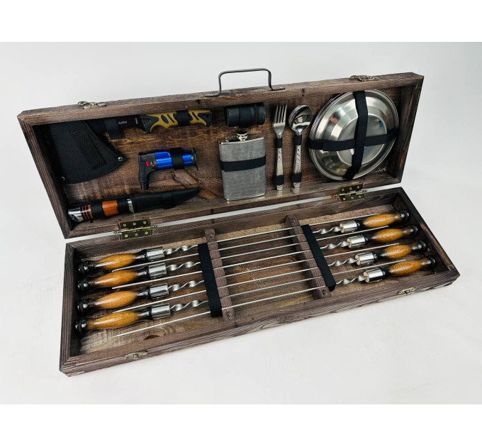 Набор шампуров в кейсе "Пикник"