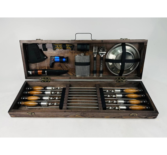 Набор шампуров в кейсе "Пикник"