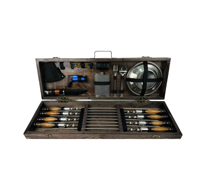 Набор шампуров в кейсе "Пикник"