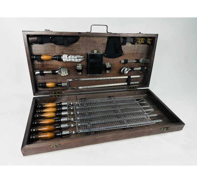 Набор шампуров в кейсе "Премиум" (большой)