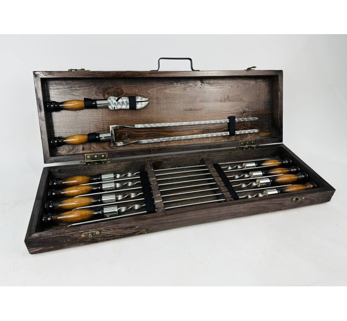 Набор шампуров в кейсе "Премиум" (маленький)