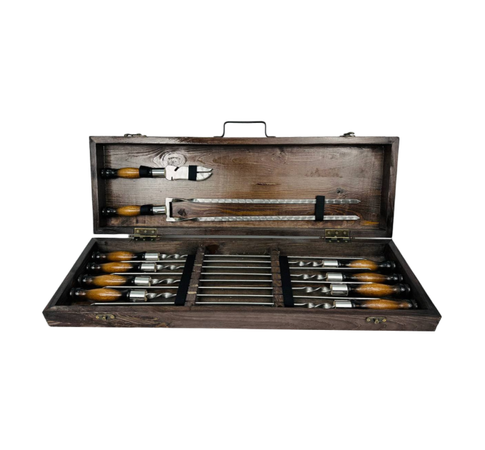 Набор шампуров в кейсе "Премиум" (маленький)