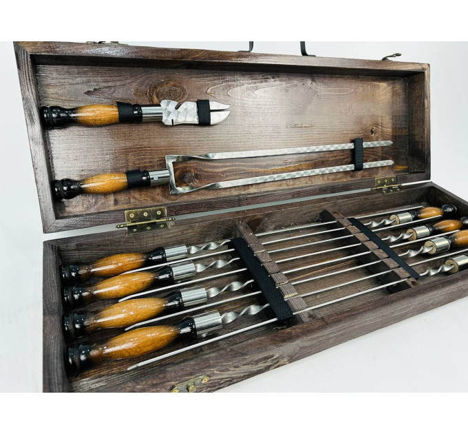 Набор шампуров в кейсе "Премиум" (маленький)