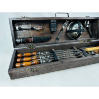 Набір шампурів у кейсі "Робінзон"