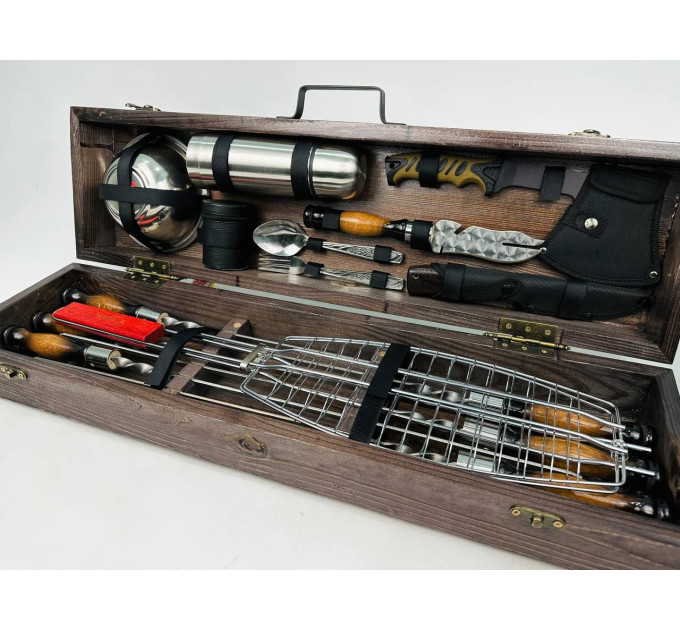 Набор шампуров в кейсе "Рыбак"