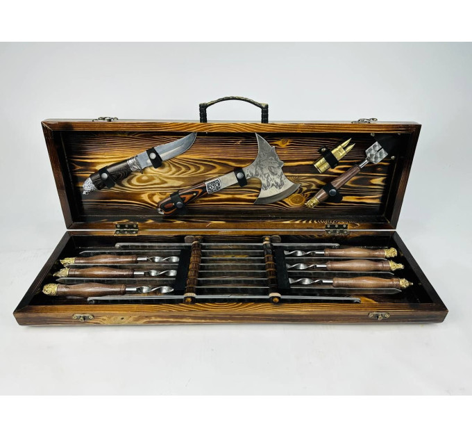 Набір шампурів у кейсі "Сафарі"