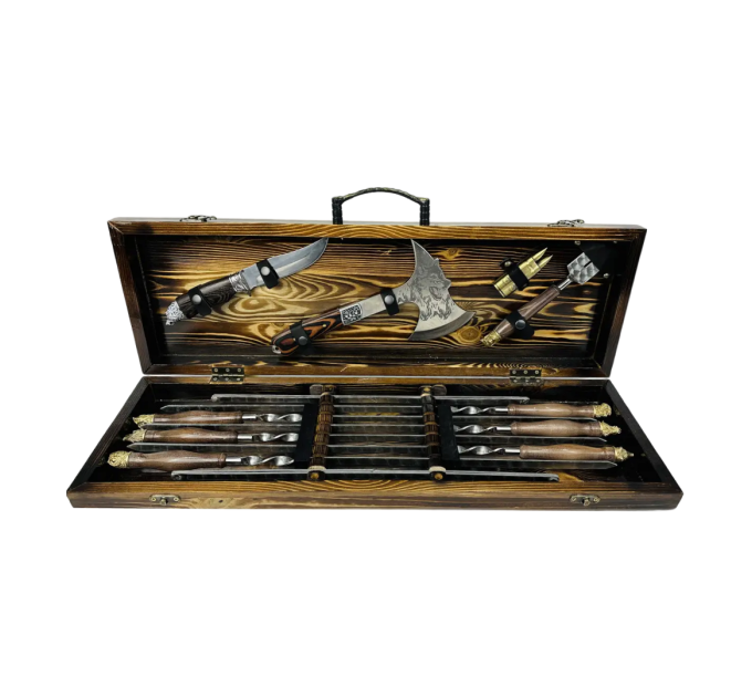 Набір шампурів у кейсі "Сафарі"