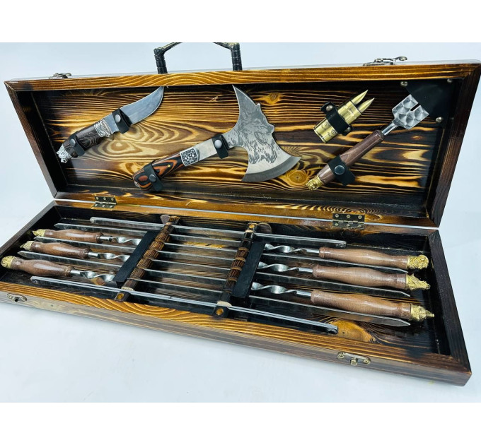 Набір шампурів у кейсі "Сафарі"